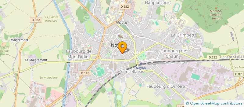 localisation de l'entreprise CRECHES ET HALTES GARDERIES NOYONNAIS à NOYON