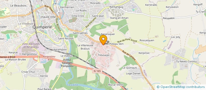 localisation de l'entreprise CRECHES EXPANSION QUIMPERLE à QUIMPERLE