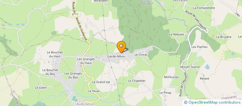 localisation de l'entreprise CRECHES FOREZIENNES  AVEIZIEUX