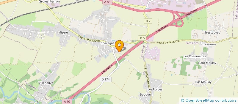 localisation de l'entreprise CRECHOIS, DE NOUS A VOUS !  LA CRECHE