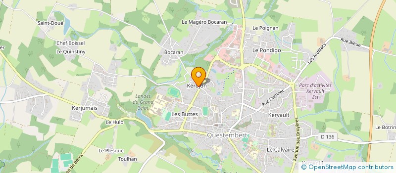 localisation de l'entreprise CRECONSEILS à QUESTEMBERT