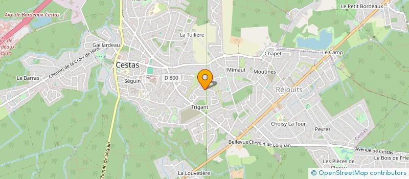localisation de l'entreprise CRED CONCEPT à CESTAS