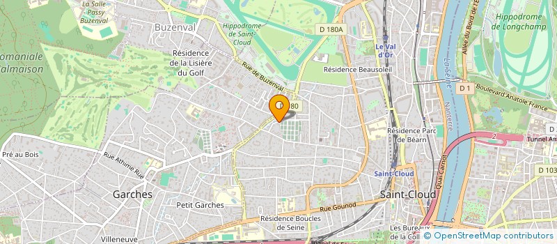 localisation de l'entreprise CREDAL SARL à SAINT-CLOUD