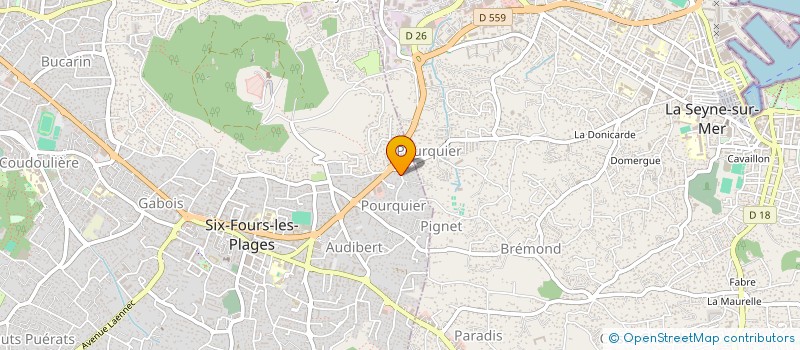 localisation de l'entreprise CREDEM à SIX-FOURS-LES-PLAGES