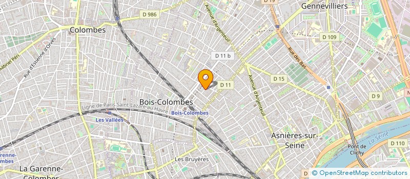 localisation de l'entreprise CREDERE à BOIS-COLOMBES