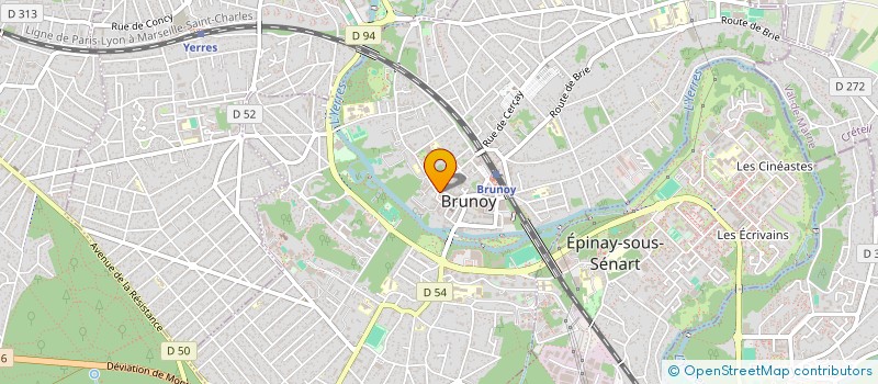 localisation de l'entreprise CREDIFIX COURTAGE  BRUNOY