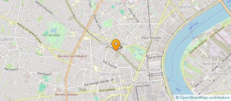 localisation de l'entreprise CREDIFUSION à BORDEAUX