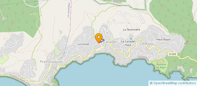 localisation de l'entreprise CREDILOR à RAYOL-CANADEL-SUR-MER