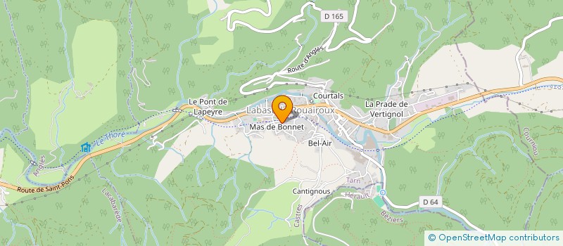 localisation de l'entreprise CREDIMMO RUN  LABASTIDE-ROUAIROUX