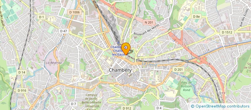 localisation de l'entreprise CREDIREVE à CHAMBERY