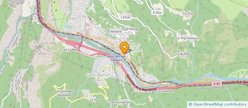 localisation de l'entreprise CREDIT AGRICOLE  SAINT-MICHEL-DE-MAURIENNE