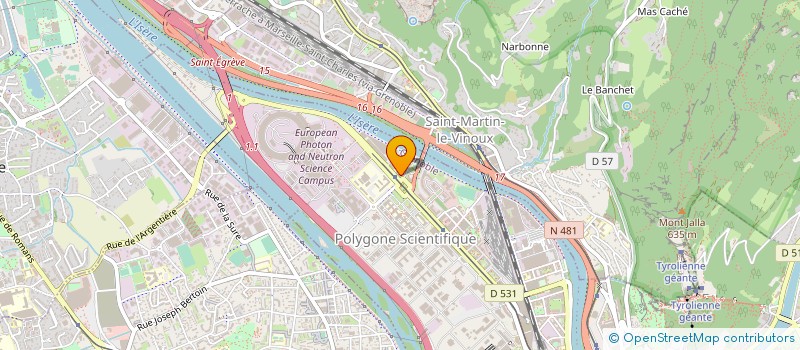 localisation de l'entreprise CREDIT AGRICOLE ALPES DEVELOPPEMENT à GRENOBLE