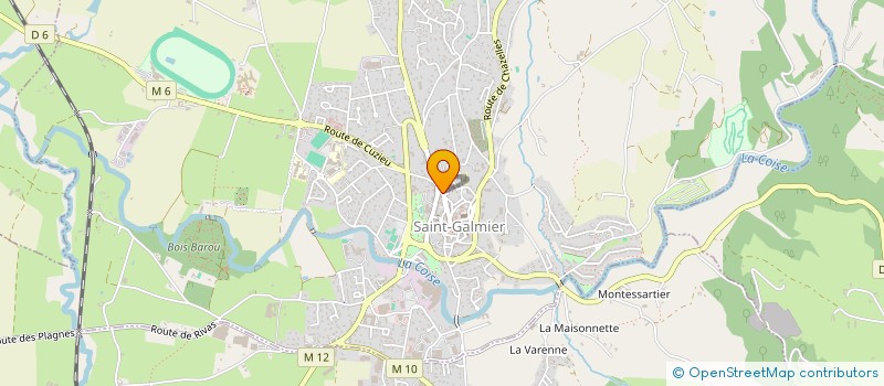 localisation de l'entreprise CREDIT AGRICOLE CAISSE LOCALE ST GALMIER  SAINT-GALMIER