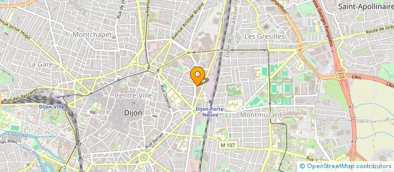 localisation de l'entreprise CREDIT AGRICOLE CHAMPAGNE-BOURGOGNE IMMOBILIER à DIJON