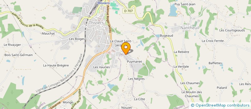 localisation de l'entreprise CREDIT GENERAL DE FRANCE à THIVIERS