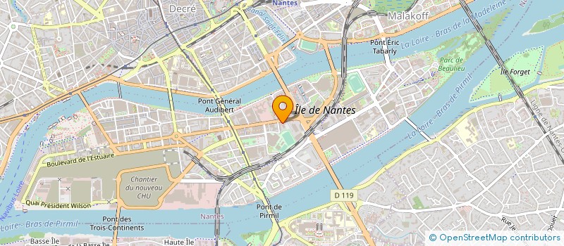 localisation de l'entreprise CREDIT GENERAL DE L'OUEST SARL à NANTES