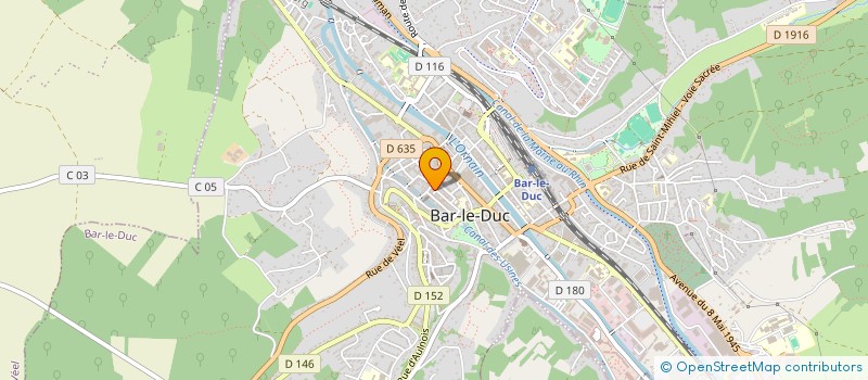localisation de l'entreprise CREDIT MEUSE CONSEIL C.M.C à BAR-LE-DUC