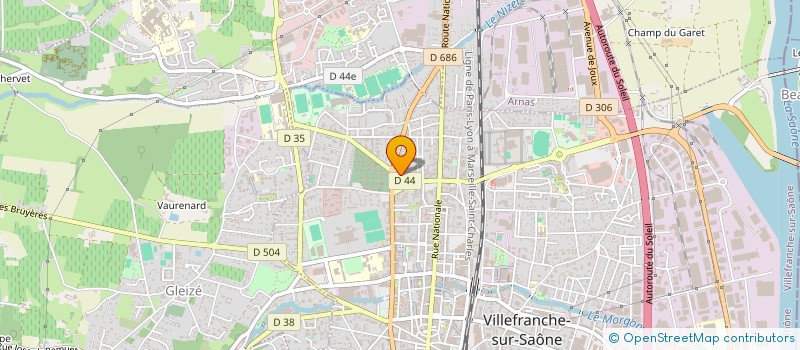 localisation de l'entreprise CREDIT MUTUEL  VILLEFRANCHE-SUR-SAONE