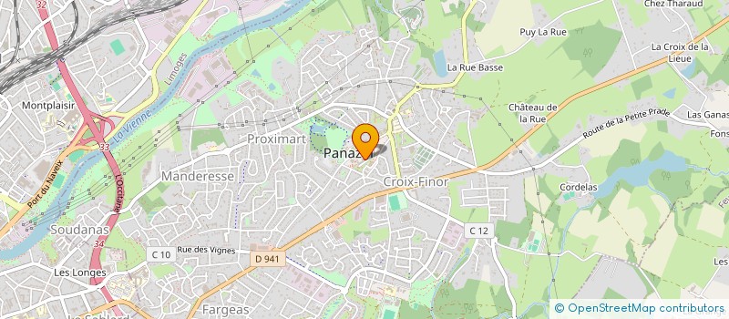 localisation de l'entreprise CREDIT MUTUEL  PANAZOL
