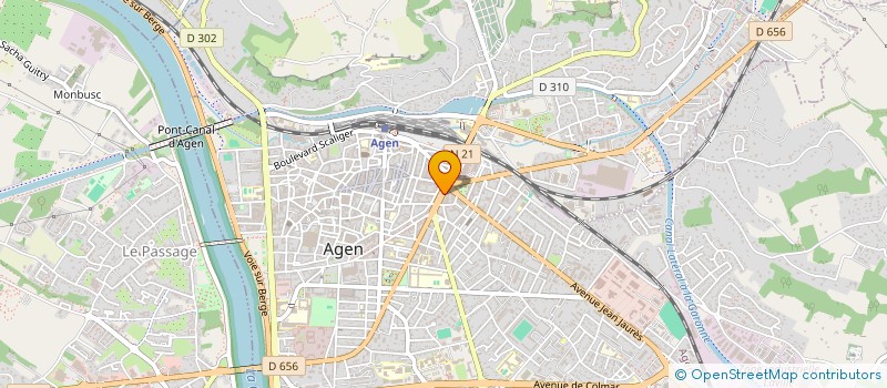 localisation de l'entreprise CREDIT MUTUEL AGEN  AGEN