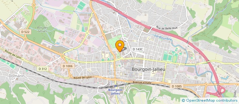 localisation de l'entreprise CREDIT MUTUEL BOURGOIN JALLIEU  BOURGOIN-JALLIEU