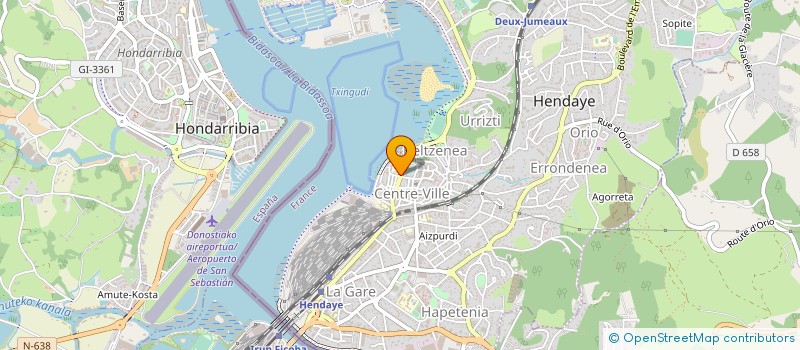 localisation de l'entreprise CREDIT MUTUEL D'HENDAYE  HENDAYE