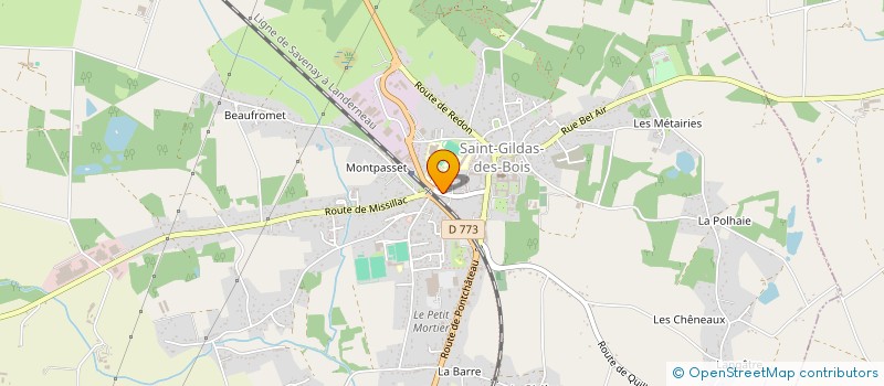 localisation de l'entreprise CREDIT MUTUEL D ISAC ST GILDAS DES BOIS  SAINT-GILDAS-DES-BOIS