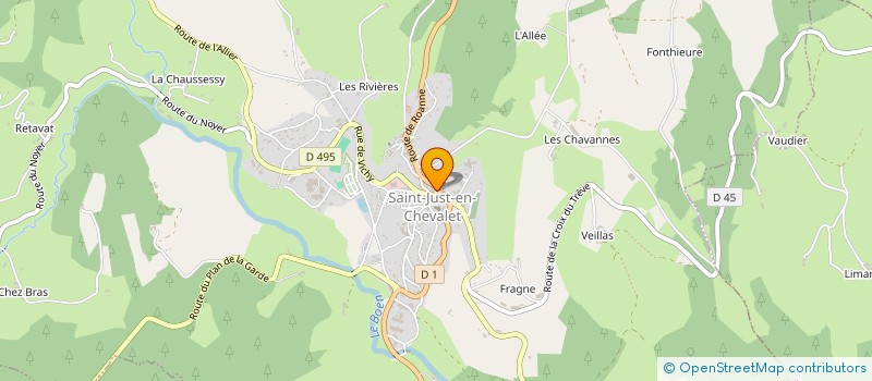 localisation de l'entreprise CREDIT MUTUEL D URFE à SAINT-JUST-EN-CHEVALET