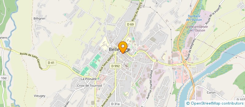 localisation de l'entreprise CREDIT MUTUEL DE BELLEY à BELLEY