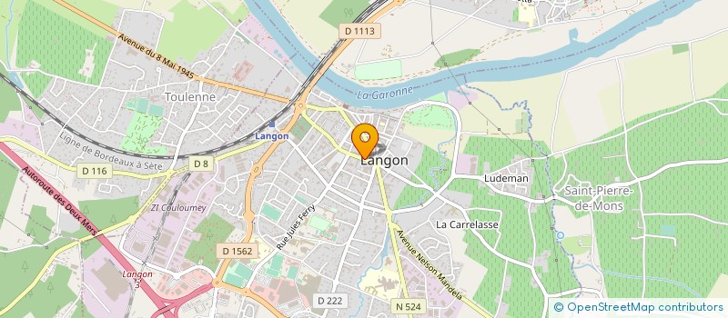 localisation de l'entreprise CREDIT MUTUEL DE LANGON  LANGON