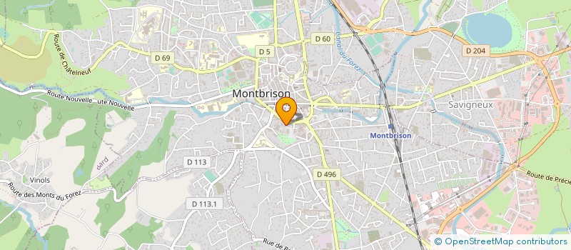 localisation de l'entreprise CREDIT MUTUEL DE MONTBRISON  MONTBRISON