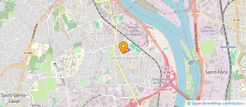 localisation de l'entreprise CREDIT MUTUEL DE PIERRE BENITE  OULLINS-PIERRE-BENITE