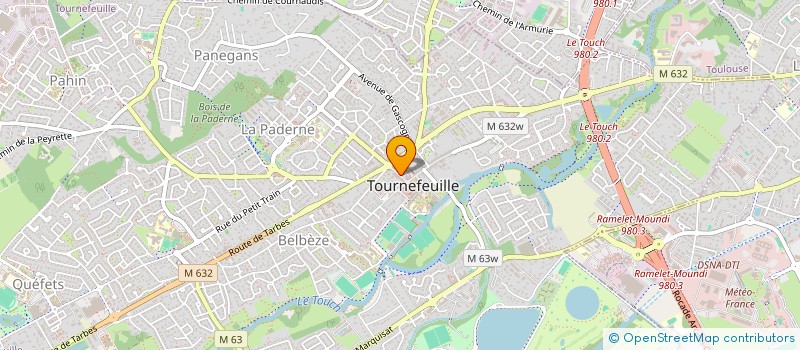localisation de l'entreprise CREDIT MUTUEL DE TOURNEFEUILLE  TOURNEFEUILLE