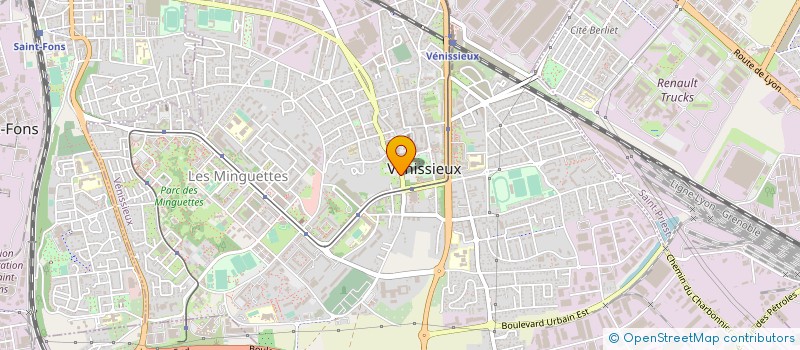 localisation de l'entreprise CREDIT MUTUEL DE VENISSIEUX  VENISSIEUX