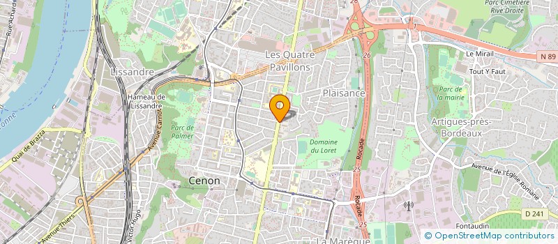 localisation de l'entreprise CREDIT MUTUEL DES HAUTS DE GARONNE à CENON