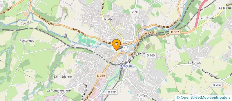 localisation de l'entreprise CREDIT MUTUEL DU CANTON DE L'ARBRESLE  L'ARBRESLE