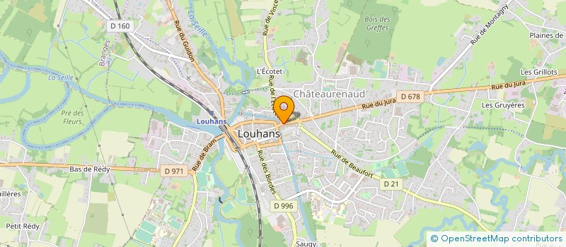 localisation de l'entreprise CREDIT MUTUEL DU LOUHANNAIS à LOUHANS