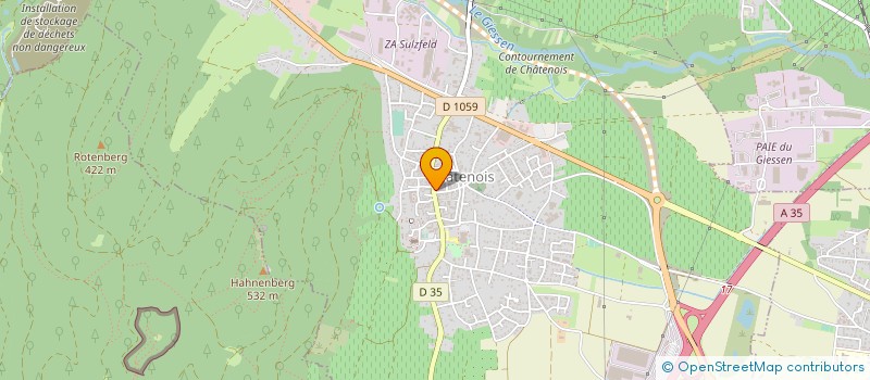 localisation de l'entreprise CREDIT MUTUEL HAUT KOENIGSBOURG VAL D ARGENT  CHATENOIS