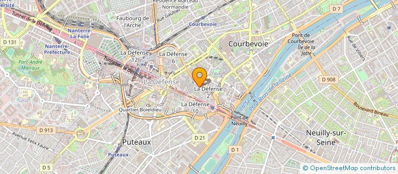 localisation de l'entreprise CREDIT MUTUEL LEASING à COURBEVOIE