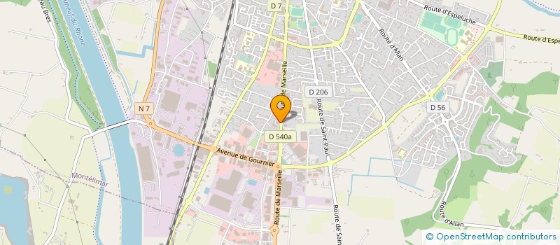 localisation de l'entreprise CREDIT MUTUEL MONTELIMAR SUD à MONTELIMAR