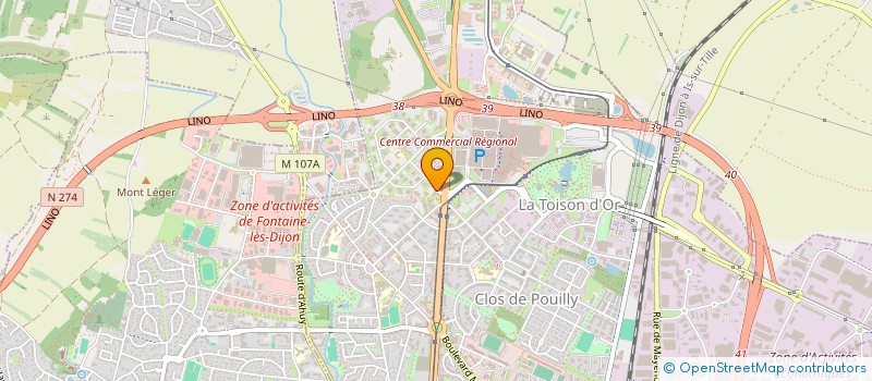 localisation de l'entreprise CREDIT MUTUEL PROFESS SANTE BOURG CHAMPA à DIJON