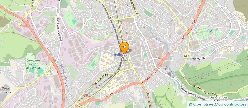 localisation de l'entreprise CREDIT MUTUEL ST ETIENNE BELLEVUE  SAINT-ETIENNE