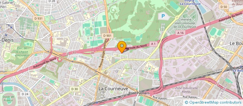 localisation de l'entreprise CREDIT PAL à LA COURNEUVE