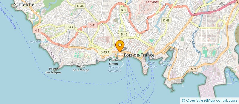 localisation de l'entreprise CREDIT SOCIAL - CAISSE CREDIT MUTUEL à FORT-DE-FRANCE