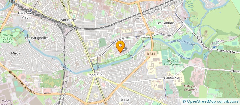 localisation de l'entreprise CREDITEX à LE MANS