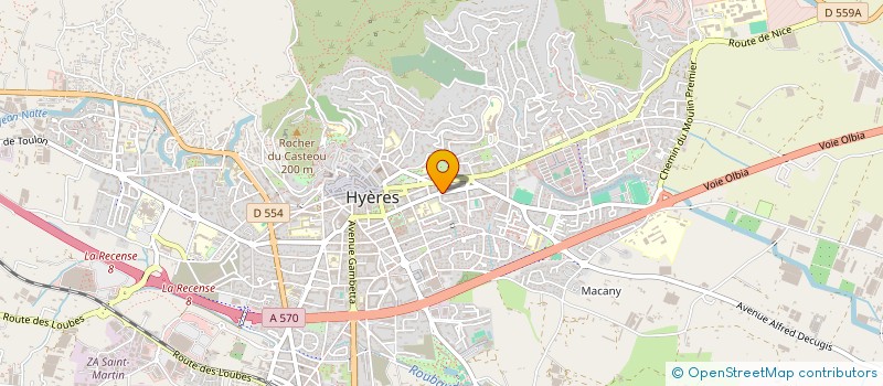 localisation de l'entreprise CREDITS CONSEIL à HYERES