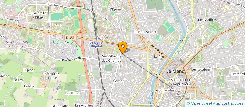 localisation de l'entreprise CREDITS CONSEILS SARTHE  LE MANS