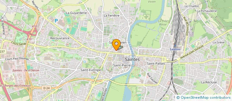 localisation de l'entreprise CREDITS DU SUD-OUEST à SAINTES