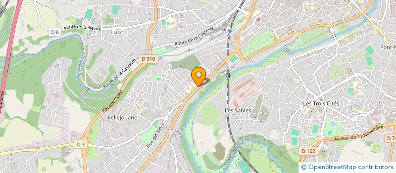 localisation de l'entreprise CREDITSUR à POITIERS