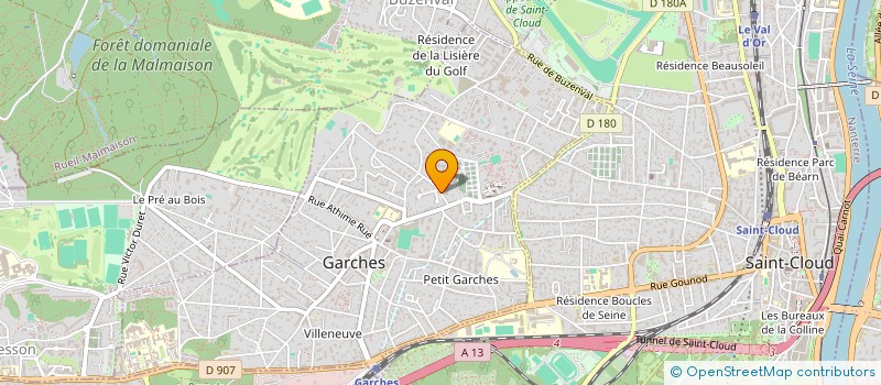 localisation de l'entreprise CREDIX à GARCHES